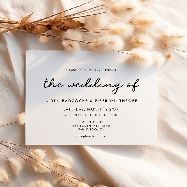 Invitación Boda sencilla (Subido por el creador)