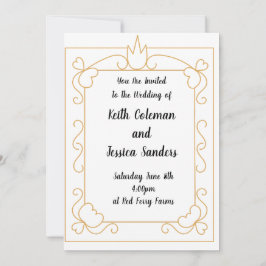 Invitación Boda sencilla de novios