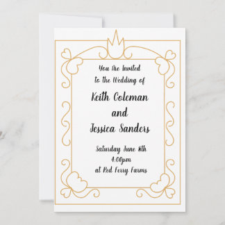 Invitación Boda sencilla de novios