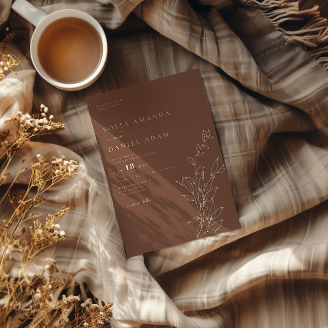 Invitación Boda sencillo minimo moderno (Subido por el creador)