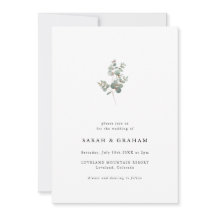 Boda sencillo y moderno de eucalipto