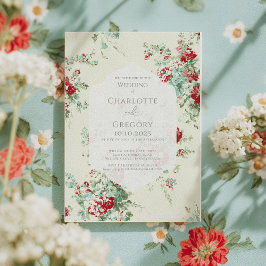 Invitación Boda Shabby chic florals