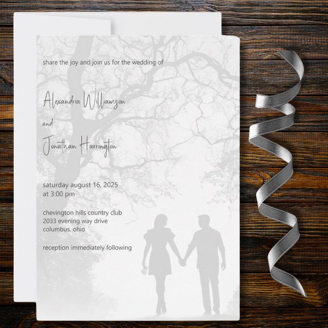 Invitación Boda Silueta de Parejas  (Subido por el creador)