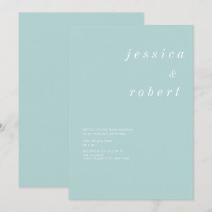 Invitación Boda simple de Airy Pastel Minimalista