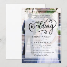 Boda simple de fotografías en blanco y negro