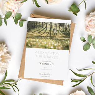 Invitación Boda simple de fotos