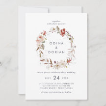 Boda simple de la guirnalda floral