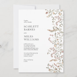 Invitación Boda simple del Boho botánico