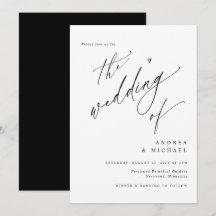 Boda Simple Elegante Moderno Minimalista