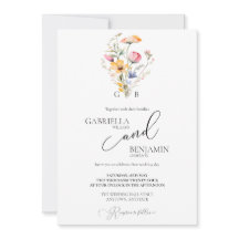 Boda Simple Flor Silvestre Pradera Acuarela