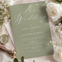 Boda Simple Moderna Verde Salvia y Blanco