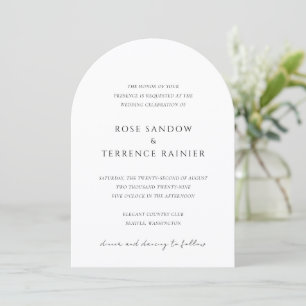 Invitación Boda Simple Moderna y Elegante