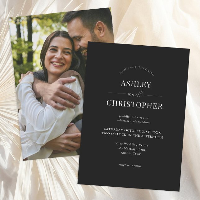 Invitación Boda Simple Moderna y Elegante (Subido por el creador)