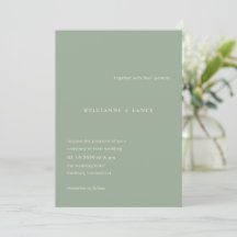 Boda Simple Verde Salvia Moderna