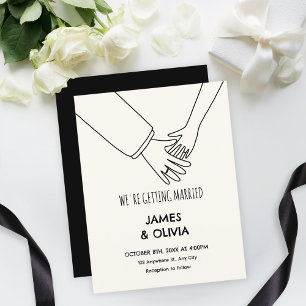 Invitación Boda simple y divertido