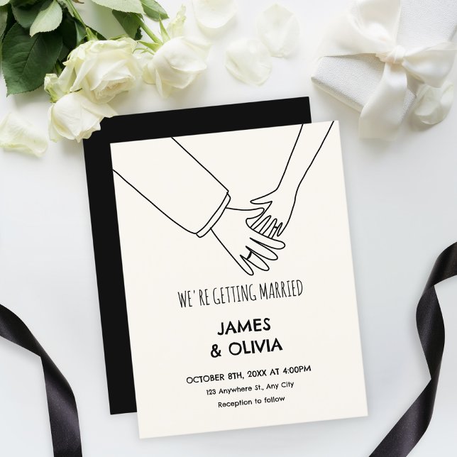 Invitación Boda simple y divertido (Subido por el creador)