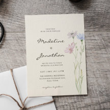 Boda Simple y Elegante con Flores Silvestres Beige