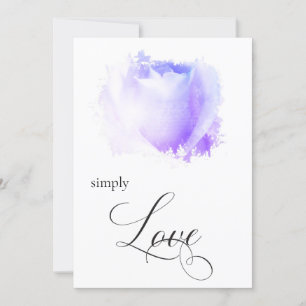 Invitación " Boda SIMPLEMENTE AMAR A Pastel Rosa Flor