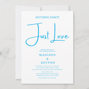Invitación Boda Sin Adornos Solo Amor