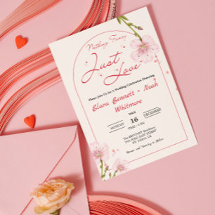 Invitación Boda Sin Adornos Solo Amor