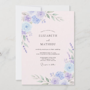 Invitación Boda soñada de lavanda en primavera