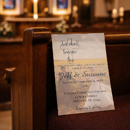 Invitación Boda Soñada Moderna Dos en Uno
