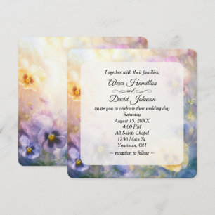 Invitación Boda Soñadora Pensamiento Abstracto