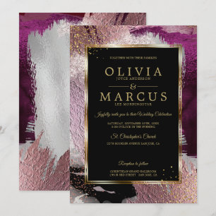 Invitación Boda   Sorprendente resumen de ciruela de cassis n