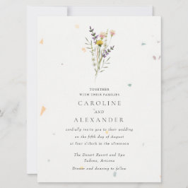 Invitación Boda Speckletone Floral Floral Garden