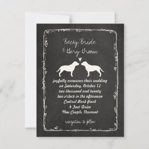 Invitación Boda Staffordshire Bull Terriers