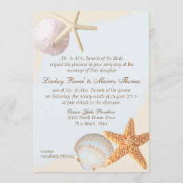 Invitación Boda Starfish de Shell Beach