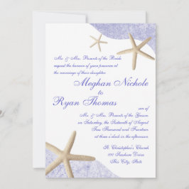Invitación Boda Starfish Purple