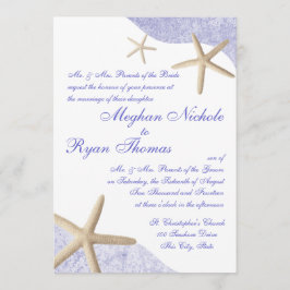 Invitación Boda Starfish Purple
