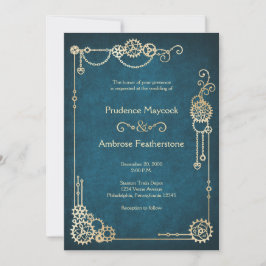 Invitación Boda Steampunk