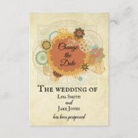 Boda Steampunk Cambiar la Fecha Industrial