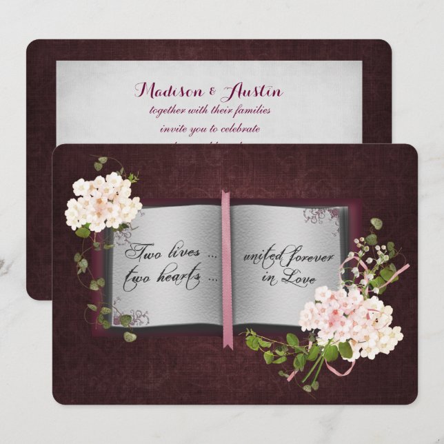 Invitación Boda Storybook (Anverso / Reverso)