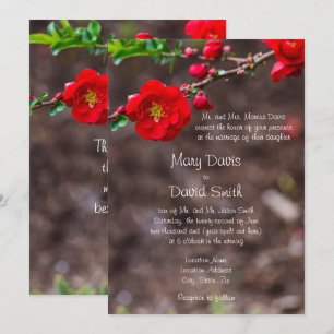 Invitación Boda superior de cartón