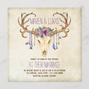 Invitación Boda Suroeste de Cuerno de Venado