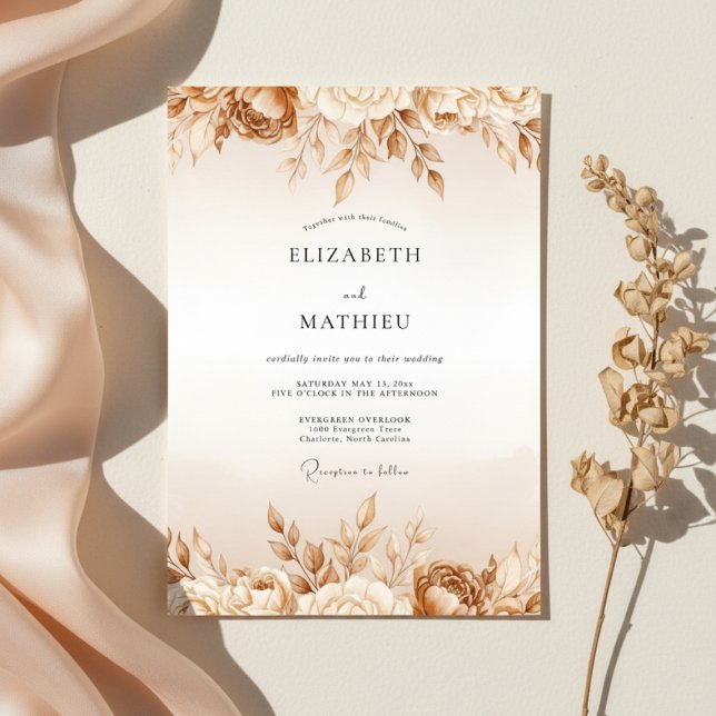 Invitación Boda Tan Etérea Flor (Subido por el creador)