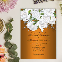Invitación Boda Tangerino Romántico Moderno