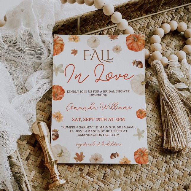 Invitación Boda temática de otoño  (Subido por el creador)