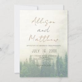 Invitación Boda Temático De La Montaña