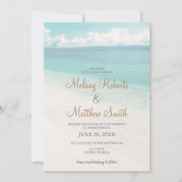 Invitación Boda Temático De Playa Frente Al Mar