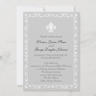 Invitación Boda Temático Fleur-de-lis