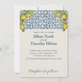 Invitación Boda temático italiano Amalfi