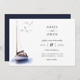 Invitación Boda temático náutico