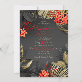 Invitación Boda Temático Oscuro