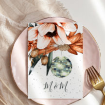 Boda Terracota Naranja Floral Disco