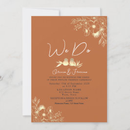 Invitación Boda Terracota Nosotros Hacemos