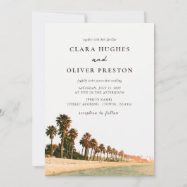 Invitación Boda Terracotta Sage Script Malibu Palm Coast 